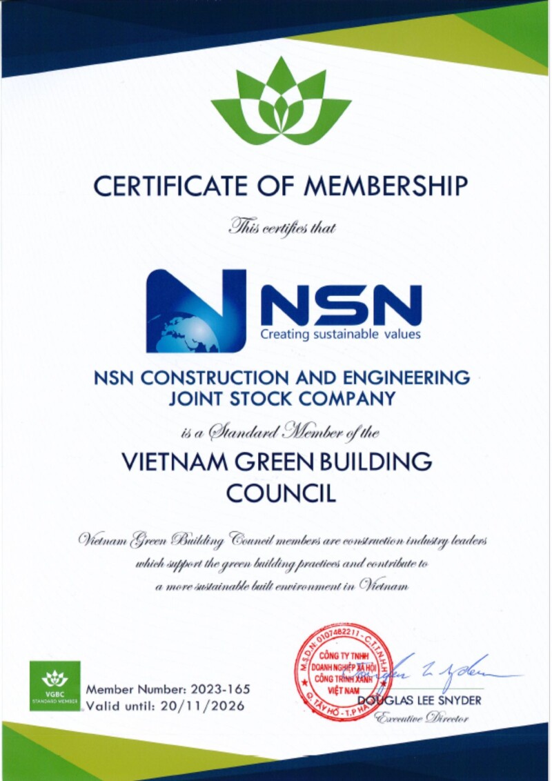 Chứng nhận thành viên VGBC